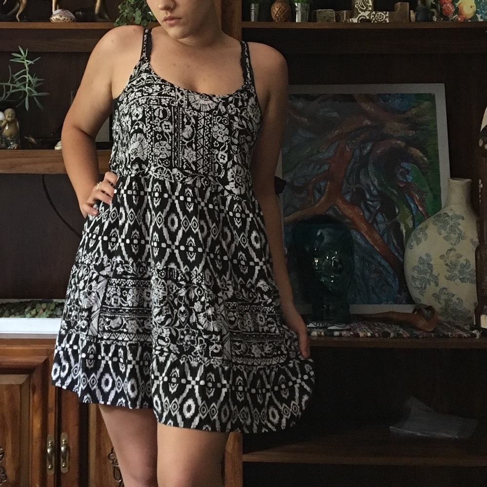 Black and white dress